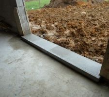 Seuil de porte fen&ecirc;tre