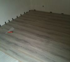 Pose de parquet dans les chambres