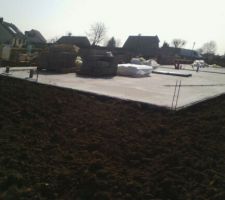 Remblais des terres..(c&ocirc;t&eacute; ouest du pavillon)