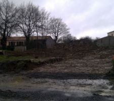 D&eacute;capage chemin d'acc&egrave;s et nivelage