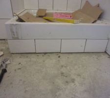 Receveur de douche a &eacute;t&eacute; carrel&eacute;