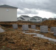 Les materiaux arrivent