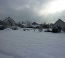 Février 2013 : notre terrain enneigé