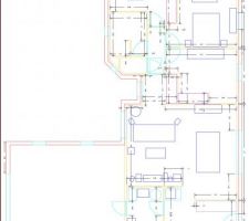Voici une esquisse de comment cela sera chez nous. Désolé le plan n'est pas dans le "bon sens". Je vous referais cela plus tard avec les superficies...