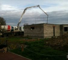 Coulage de la dalle du premier