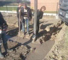 Le beton coule