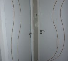 Portes des chambres et wc