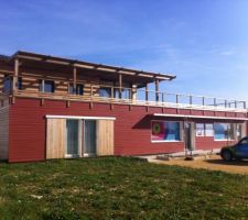 Ext&eacute;rieur en cour de finition
Fa&ccedil;ade SUD-OUEST