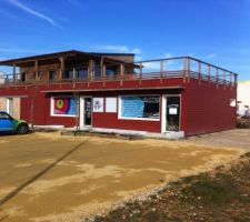 Ext&eacute;rieur en cour de finition
Fa&ccedil;ade SUD-EST