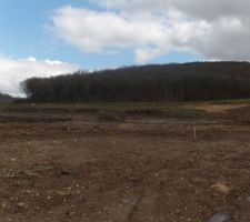 Terrain pendant l'am&eacute;nagement