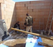 Pr&eacute;paration de l'escalier