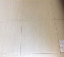 Voici le carrelage que nous avons choisit pour l'ensemble des pieces du rdc