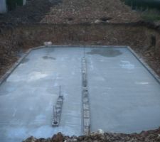 Coulage de la dalle du sous-sol