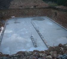 Coulage de la dalle du sous-sol