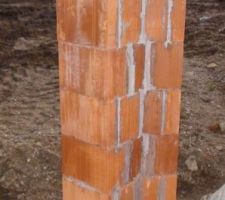 Poteaux d'angle en monomur