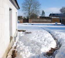 14 mars 2013 : 50 cm de neige devant l'entrée