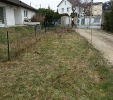 Voie d'accès de notre terrain