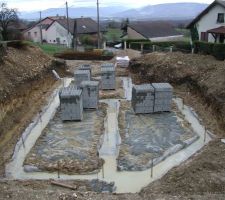 Arrivée des parpaings