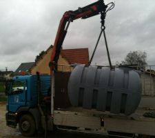 Livraison de notre fosse septique 4000 l