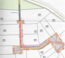 Plan partiel du lotissement, nous sommes le lot 17