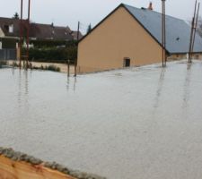 Chape b&eacute;ton de l'&eacute;tage