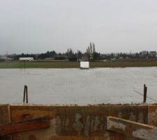 Chape b&eacute;ton de l'&eacute;tage