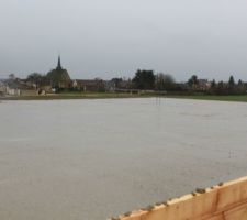 Chape b&eacute;ton de l'&eacute;tage