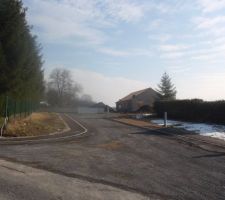 Vu de l'entrée du lotissement