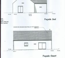 Plan des façades et des toitures