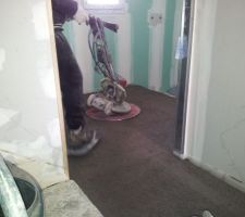 Chap douche en cours de finition