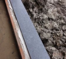 Appui de baie vitrée en marbre effet cuir