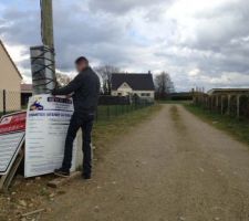 Chemin d'accès au terrain