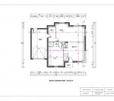 Plan du RDC.
Les fenètre 120x105 et 160x105 seront inverser