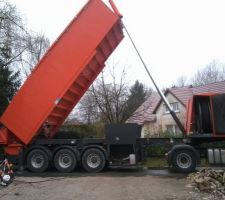 Livraison de la chape anhydrite..