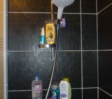 La fameuse colonne de douche qui ne tient plus.