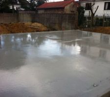 Coulage de la dalle de béton du RDC