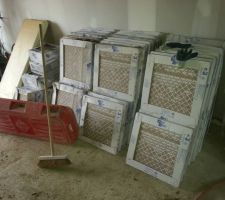 Le carrelage est arrivé !!!!!!