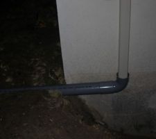 évacuation temporaire de la gouttière