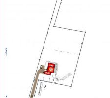 Plan de masse implantation de la maison