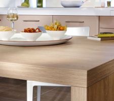 Cuisine, plan de travail choisi ch&ecirc;ne du quebec lapeyre