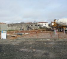 Coulage de la dalle, suite.