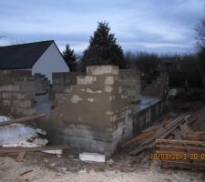 D&eacute;but &eacute;l&eacute;vation des murs