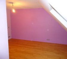 Mise en peinture chambre étage côté nord (chambre de notre bébé)