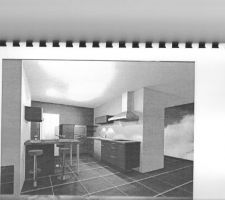 PERSPECTIVE DE LA CUISINE