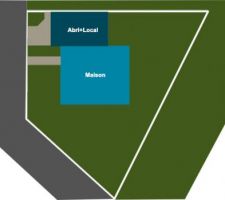 Croquis du plan de masse.