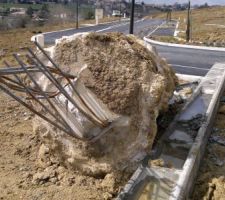 Notre poteau a finalement rendu l'âme !