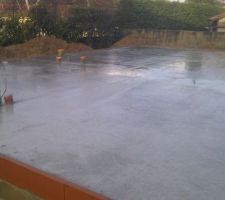 Et voila dalle coul&eacute;e !