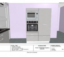 Cuisine: Meuble frigo et four