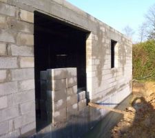 Mur RdC c&ocirc;t&eacute; Sud-Ouest