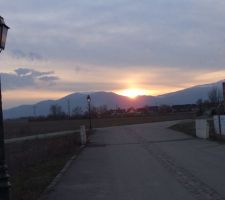 Le premier couch&eacute; de soleil sur les vosges...